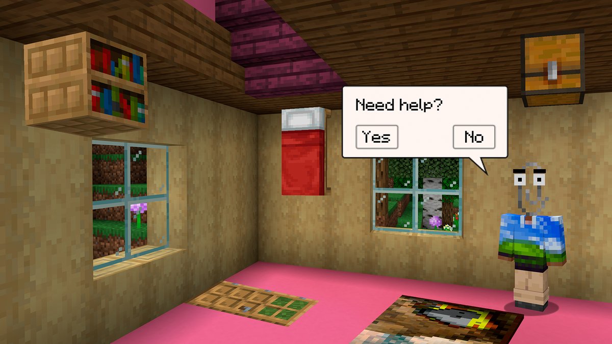 Minecraft's tweet image. When you try to move one thing around in your Word document...
Celebrate Microsoft’s 50th Anniversary and dive into the festivities by snagging free Anniversary Character Creator items in the Minecraft Dressing Room!