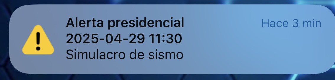chechevega's tweet photo. “Alerta Presidencial” ¿qué es esa mmda? #SimulacroNacional2025  #alertapresidencial https://t.co/0olN2iZk44