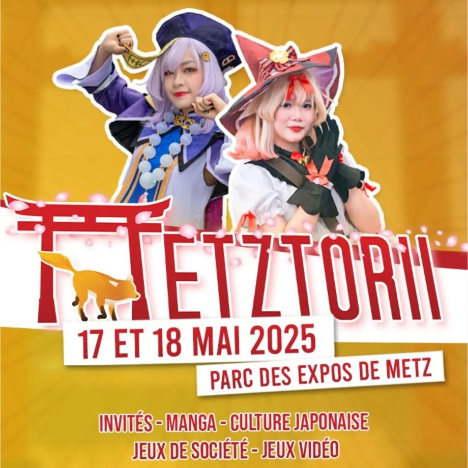 MLProject57's tweet image. ⛩️ Venez nombreux du 17 au 18 Mai pour geeker sur le stand #MLP57 lors de @metztorii57 2025! 🎏

Un espace #PartyGame et une zone compétitive vous accueillerons durant tout le week-end, en partenariat avec avec L’Arob@se de @VilledeMetz. 🛋️

#gaming #metz