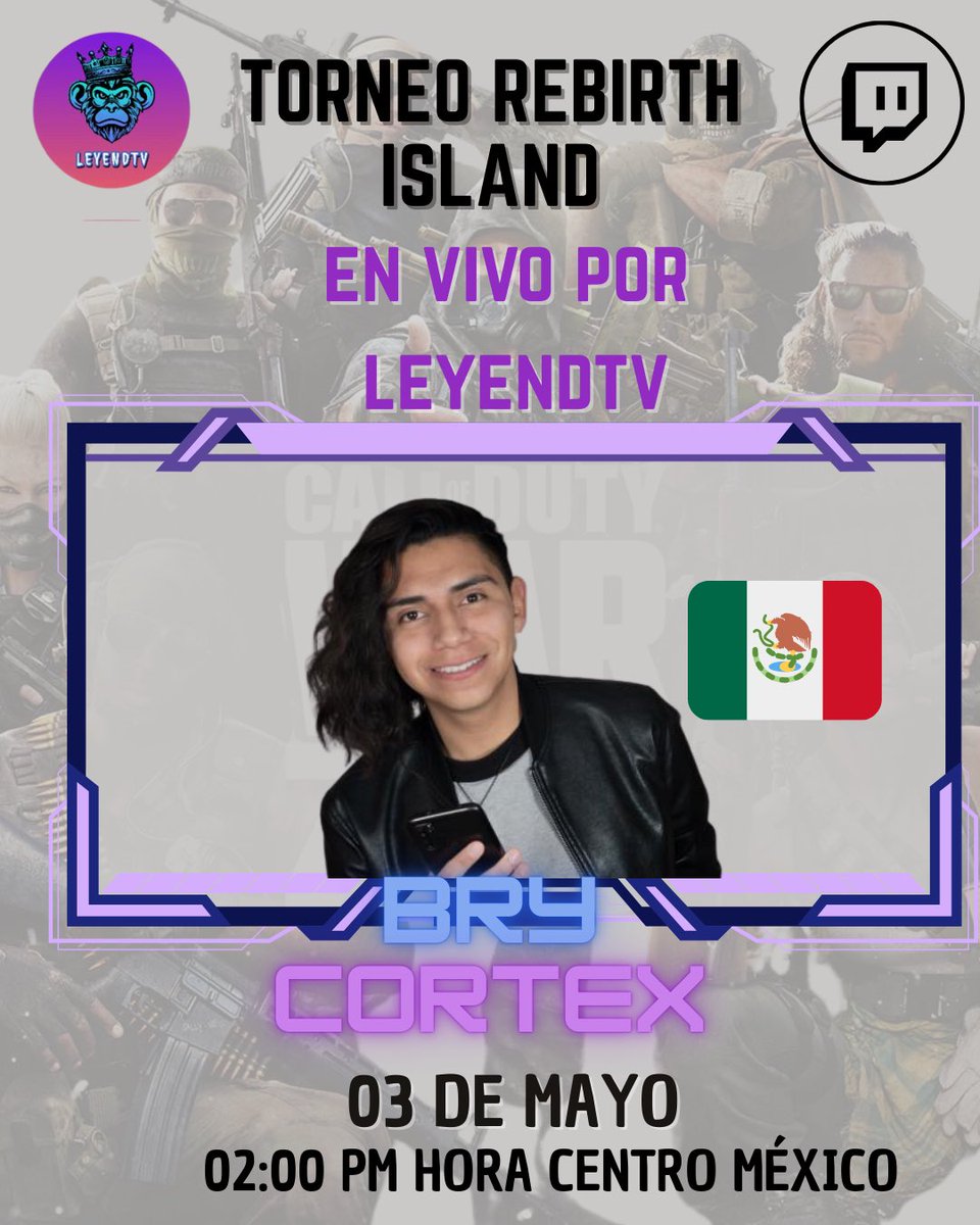 Bienvenido a BryCortex al torneo #rebirthisland #warzone #leyendcup #COT 

Te deseamos el mejor de los juegos.