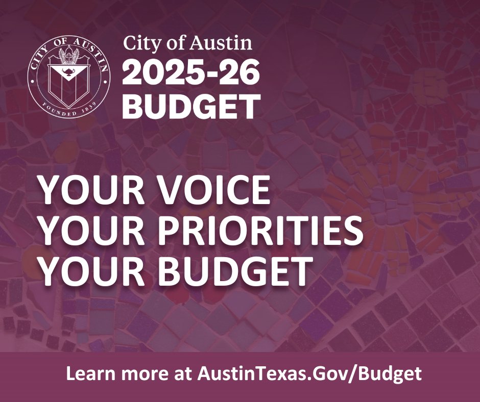 austintexasgov's tweet photo. In recent months, our City Manager has connected with residents to talk about the #ATXBudget. Now, we’re taking a deeper dive—help us prioritize specific services, programs, + investments that matter most to you.

👉 Take the Budget Survey by May 9: https://t.co/GEIFIaBK7K https://t.co/JWykubjd1u