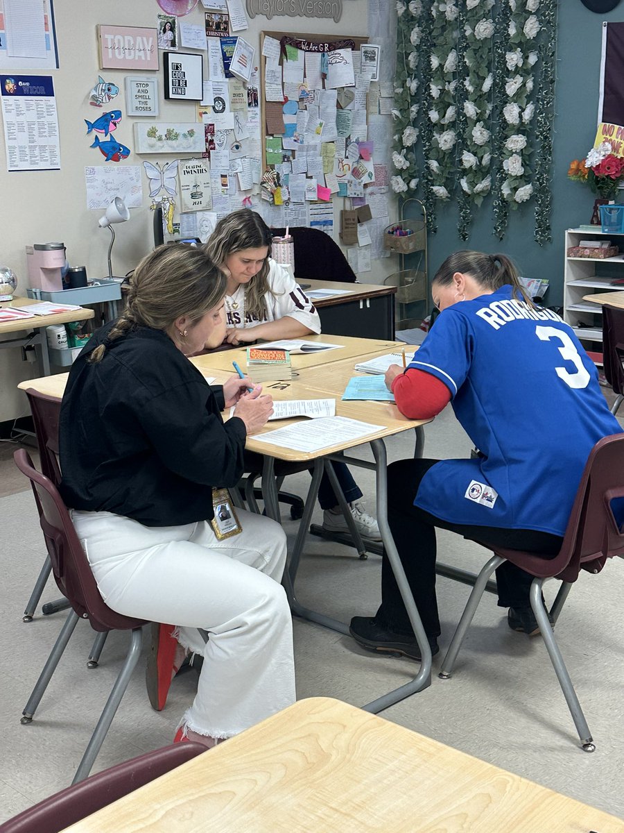 Nothing brings a team together like taking a final exam! Can’t believe it’s that time of year already! Way to go Eng I talking through this exam and the review, making sure your students get your best #WeAreGR