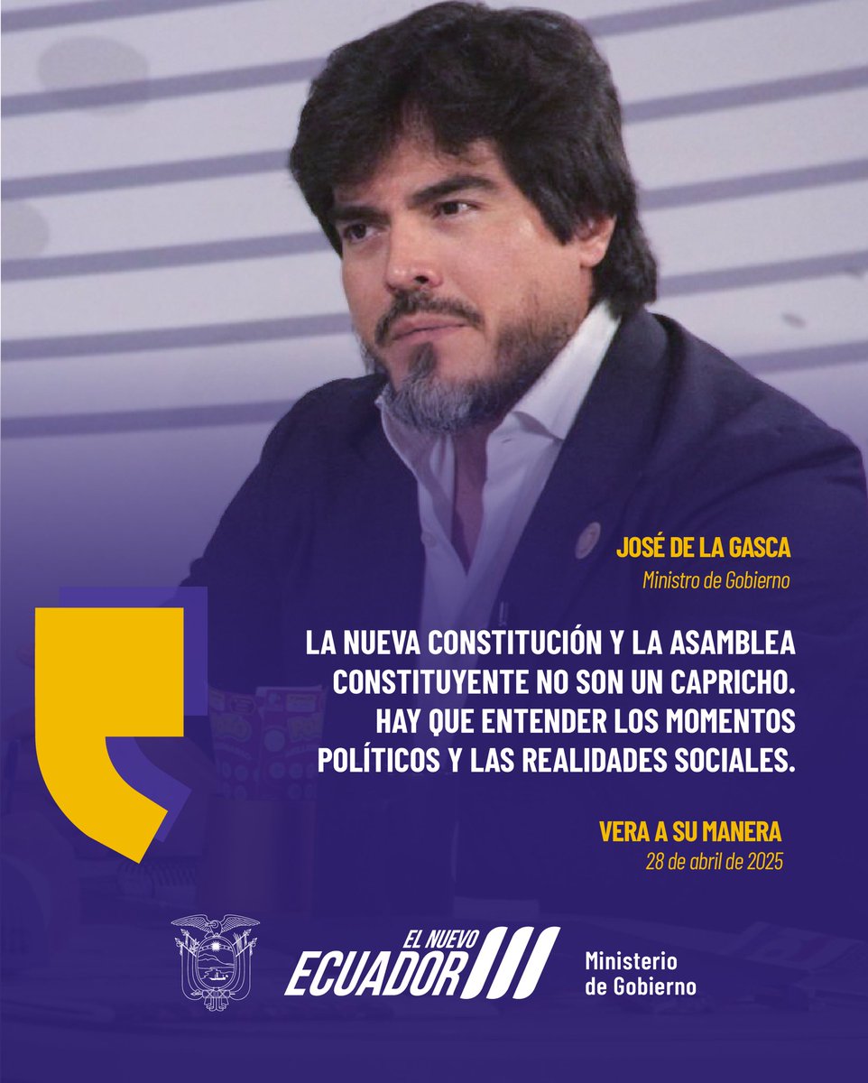 Estableceremos mesas de diálogo que determinen lo que sea políticamente correcto para los 18 millones de ecuatorianos.

#ElNuevoEcuador
