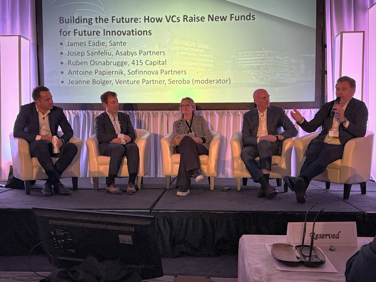 ASABYS PARTNERS (@asabyspartners) on Twitter photo Today at #InnovationDublin25, <a href="/jsanfeliu/">Josep Ll. Sanfeliu</a>, had the pleasure of joining an inspiring panel alongside Antoine Papiernik (<a href="/SofinnovaVC/">Sofinnova Partners</a>), James Eadie (SANTÉ), <a href="/rlosnabrugge/">Ruben Osnabrugge</a> (415 Capital), and moderator <a href="/JeanneBolger/">Jeanne Bolger</a> (Seroba).
They shared insights on how #venturecapital is evolving to Today at #InnovationDublin25, <a href="/jsanfeliu/">Josep Ll. Sanfeliu</a>, had the pleasure of joining an inspiring panel alongside Antoine Papiernik (<a href="/SofinnovaVC/">Sofinnova Partners</a>), James Eadie (SANTÉ), <a href="/rlosnabrugge/">Ruben Osnabrugge</a> (415 Capital), and moderator <a href="/JeanneBolger/">Jeanne Bolger</a> (Seroba).
They shared insights on how #venturecapital is evolving to