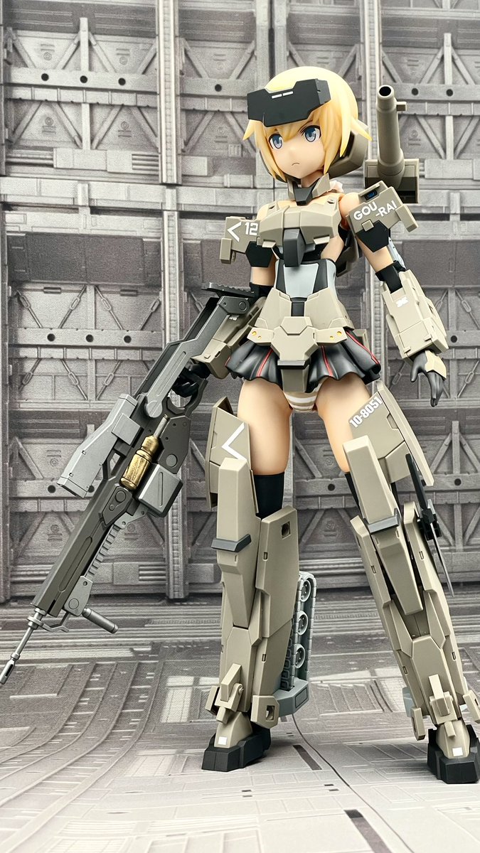 グランデスケール轟雷 完成〜ヽ(´▽｀)/ 今回は肌色部分の合わせ目消し