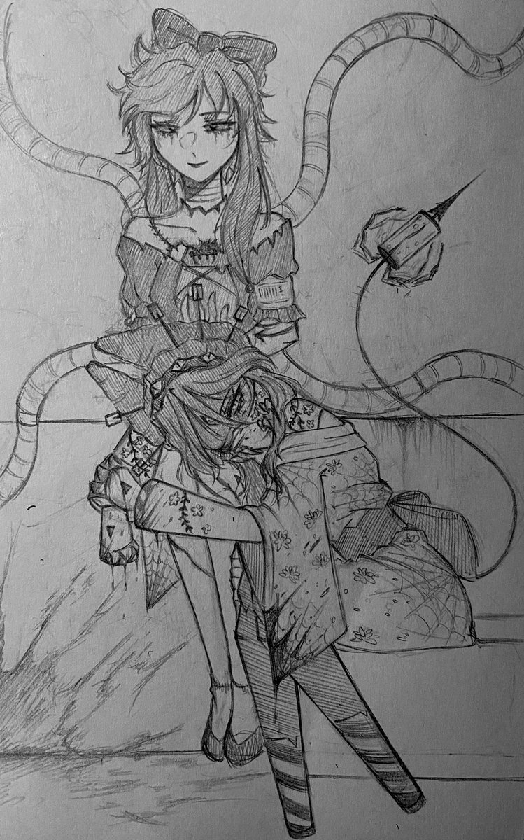 rurumiryuuu's tweet image. Loyal dog indeed #SerialDesignationA #Cynessa #Cyn #SDA #Arachnid #MurderDrones #murderdrones #mdtwt #murderdronesfanart