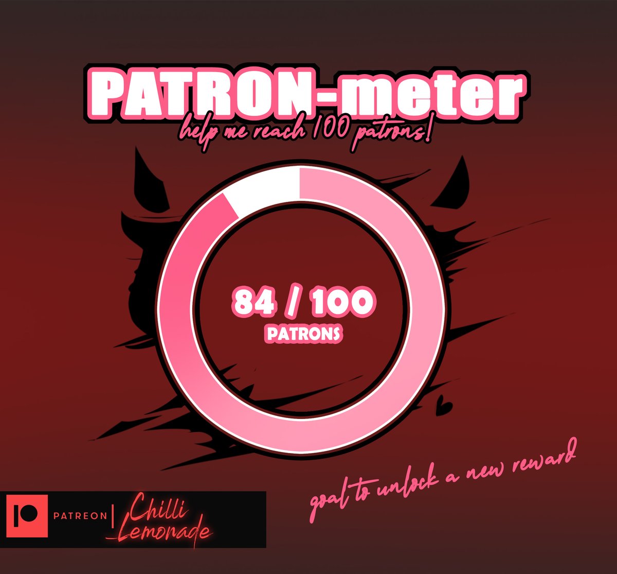 ChilliLemonade's tweet photo. ✨ new reward ✨ 
\\ unlocks at 100 patrons! // 

I really would like to upgrade to making TWO characters Patreon Pinup instead of just a single one. What do you think?!

If you can't join consider RT the post, The reward will be published to my feed anyway 😘

more on:
https://t.co/vVt1uohhBr