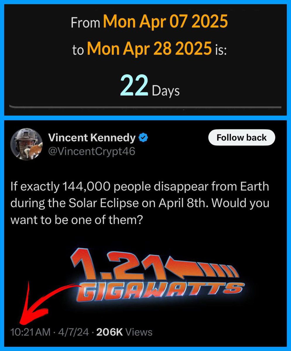 Shanneighteen's tweet image. 182=
#DarknesstoLIGHT
#LighteningStrike
#ChristReturned 
#EBSEBSEBSEBSEBSEBSEBS
#Retrocognition
#IBelieveYouNow
#BreaktheMatrixCodes
#TheBirdshaveSung
#SilentLucidity 
#TheSacredBlueTent
#IceColdRefreshment 
#GematriaGeometry 
#AprilEighthEclipse 😎
open.spotify.com/track/6OSyCAmX…
9:17