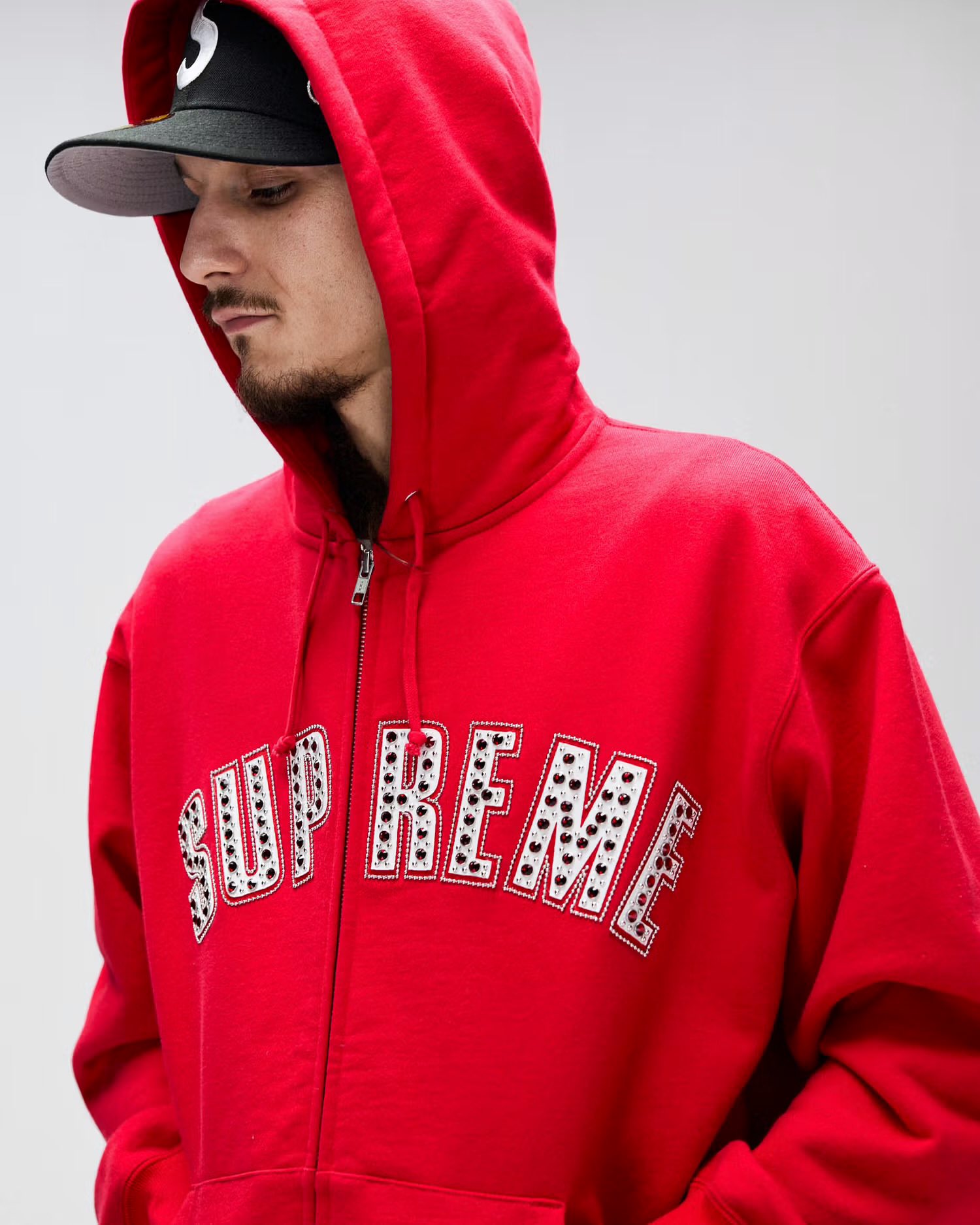 Supreme b.b. Simon Zip Up Hooded Sweatshirt Black Men's
