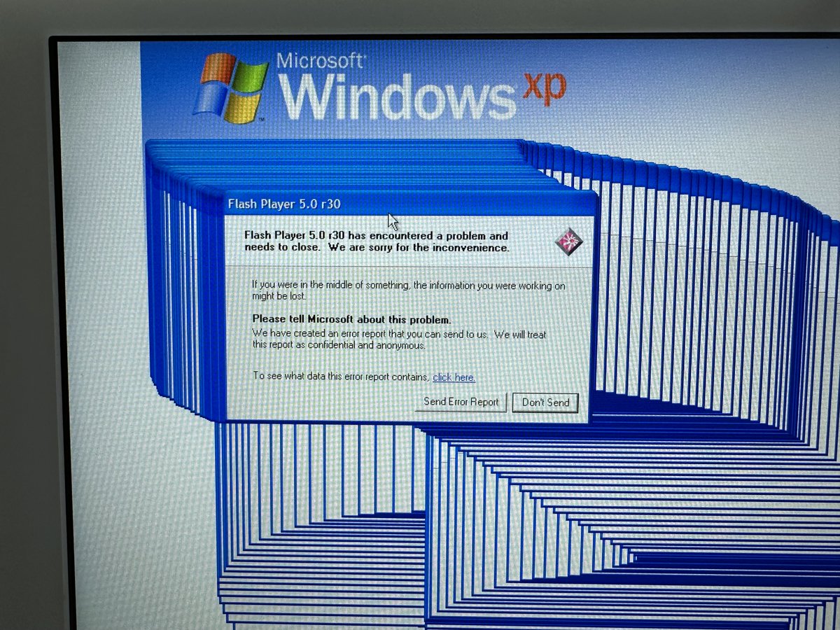 The Windows XP Tour crashed. 😭 Now how will I experience the best?