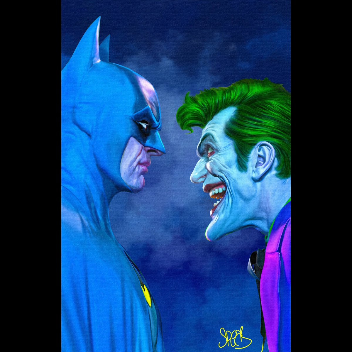 Batman vs Joker 
Art by <a href="/markspearsart/">MARK SPEARS</a>