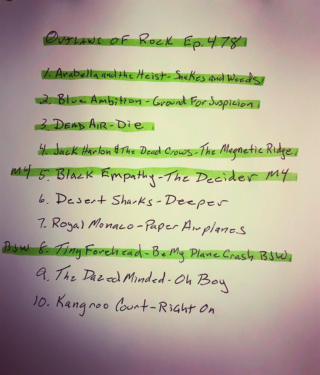 Tully Diö (@tully_dio) on Twitter photo 🏴☠️Outlaws of Rock ep.478 5/2 9pm🥃 FEAT: @arabellaandtheheist @blueambitionband @officialdeadair <a href="/jack/">jack</a>.harlon.and.the.dead.crows <a href="/blackempathy/">Black Empathy</a> <a href="/tinyforehead/">victoria</a> WITH: @desertsharks @royalmonaco90s @thedazedminded @kangaroocourtmusic #newtracks #rock #undergroundmusic #bigbeers 🍺 🏴☠️Outlaws of Rock ep.478 5/2 9pm🥃 FEAT: @arabellaandtheheist @blueambitionband @officialdeadair <a href="/jack/">jack</a>.harlon.and.the.dead.crows <a href="/blackempathy/">Black Empathy</a> <a href="/tinyforehead/">victoria</a> WITH: @desertsharks @royalmonaco90s @thedazedminded @kangaroocourtmusic #newtracks #rock #undergroundmusic #bigbeers 🍺