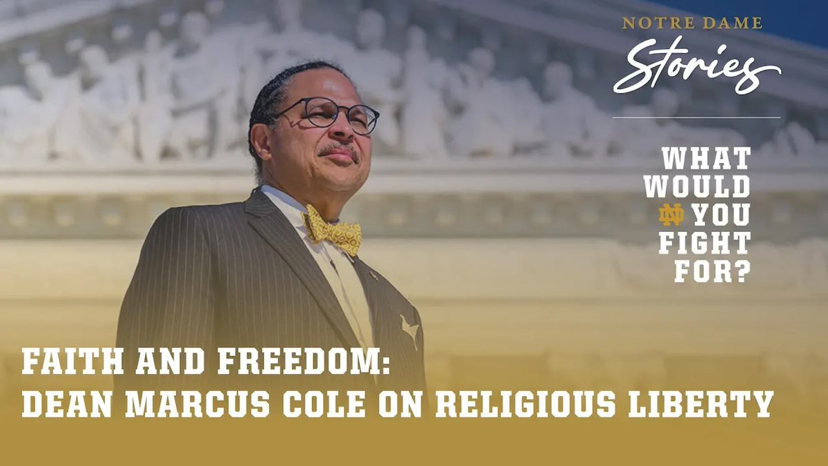 University of Notre Dame (@notredame) on Twitter photo For Dean Marcus Cole and <a href="/NDLaw/">Notre Dame Law School</a>, protecting religious freedom—especially for minority and land-based faiths—is essential to safeguarding all human rights: go.nd.edu/d5a1d9 For Dean Marcus Cole and <a href="/NDLaw/">Notre Dame Law School</a>, protecting religious freedom—especially for minority and land-based faiths—is essential to safeguarding all human rights: go.nd.edu/d5a1d9