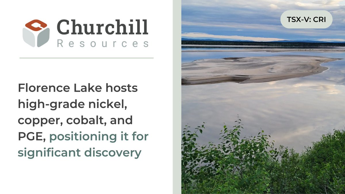 ChurchillRSRC's tweet photo. Florence Lake hosts high-grade nickel, copper, cobalt, and PGE mineralization linked to ultramafic volcanic rocks, similar to world-class deposits like Raglan and Kambalda. 

For more on the geology and setting: https://t.co/JRuyFCCvdO

TSXV: $CRI
#Nickel #Ontario #Drilling https://t.co/WS1uPM6rA3