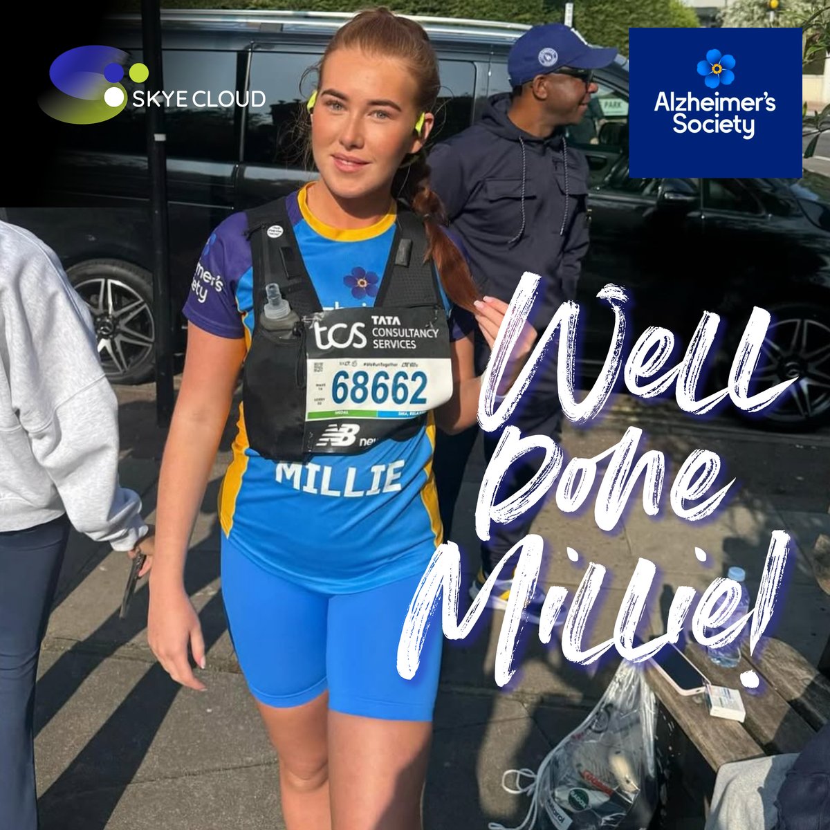 Skye Cloud LTD (@skyecloudltd) on Twitter photo She did it! What a fantastic achievement! Millie Swords completed the @londonmarathon raising close to a staggering £6,000 for The <a href="/alzheimerssoc/">Alzheimer's Society</a> . Well done Millie, we're all very proud of you. For further donations tinyurl.com/du6s3en2
#tcslondonmarathon #AlzheimersSociety She did it! What a fantastic achievement! Millie Swords completed the @londonmarathon raising close to a staggering £6,000 for The <a href="/alzheimerssoc/">Alzheimer's Society</a> . Well done Millie, we're all very proud of you. For further donations tinyurl.com/du6s3en2
#tcslondonmarathon #AlzheimersSociety