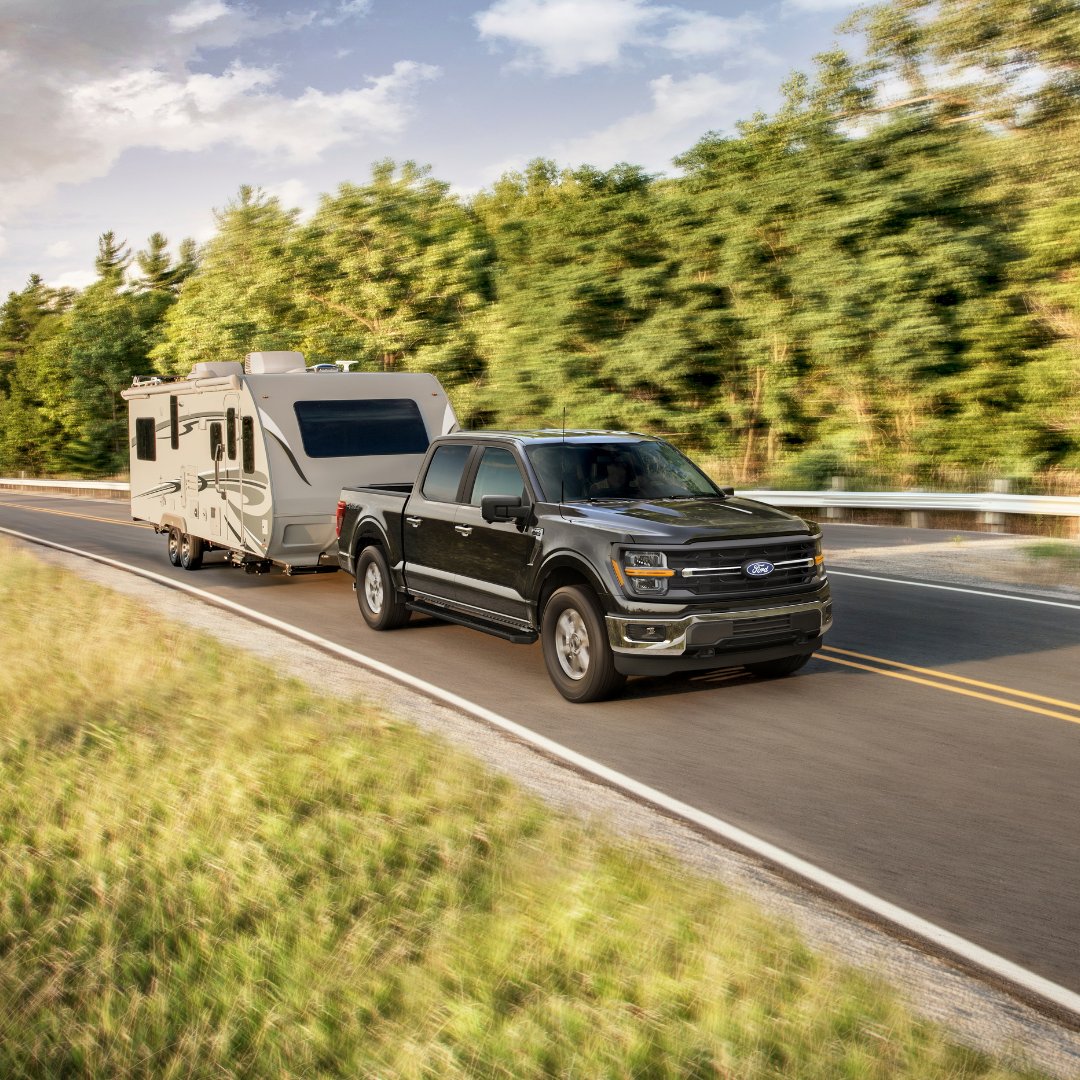 FermanFord's tweet photo. 🚙💨 Ready to hit the road in 2025? The new 2025 Ford F-150 is built tough and ready for adventure! With impressive towing capacity and advanced trailer tech, it's the perfect truck for hauling campers and gear to your favorite outdoor getaways. Whether you're heading to the  ... https://t.co/7pbg465FWk