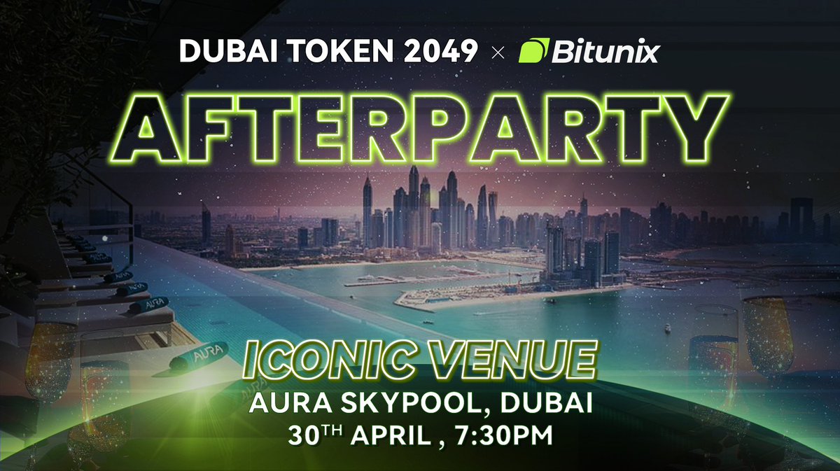 BitunixOfficial's tweet image. An unforgettable night awaits. ✨
For our registered guests only — doors open at 8PM for the exclusive @TOKEN2049 Afterparty.
Dress sharp, arrive on time, and get ready for a night of elegance and connection.
#TOKEN2049 #BitunixAfterparty