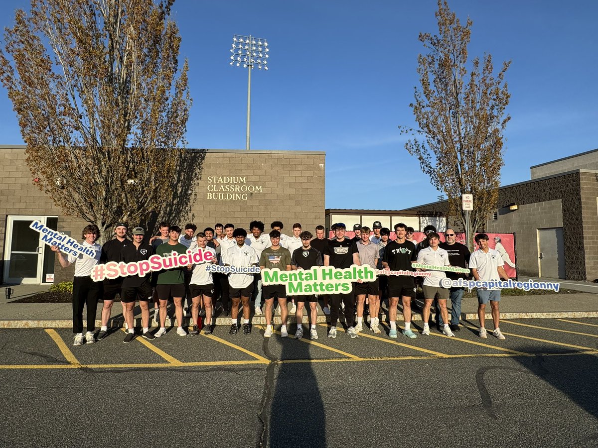 HVCCBaseball's tweet image. Mental health matters ! Every year Dan and Missy from @AFSPCapRegionNY   come and deliver a dynamite presentation and open up much needed dialog for our players.Thank you so much Missy/Dan!! #stopthestigma #MentalHealthMatters #stopsuicide