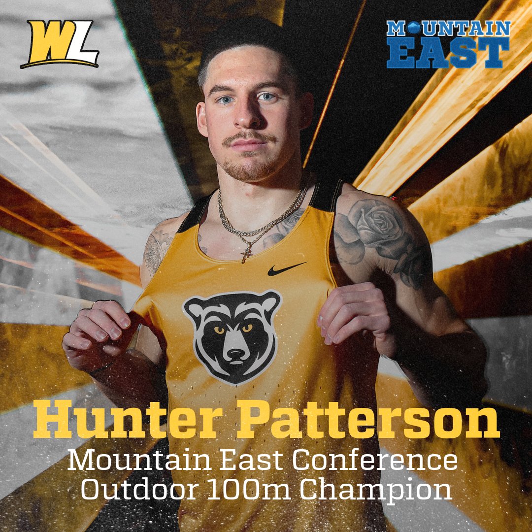 WLathletics's tweet image. Hunter Patterson is the fastest man in the Mountain East Conference winning the 100m dash in a time of 10.51 !!!
#GoWLU | #Toppernation