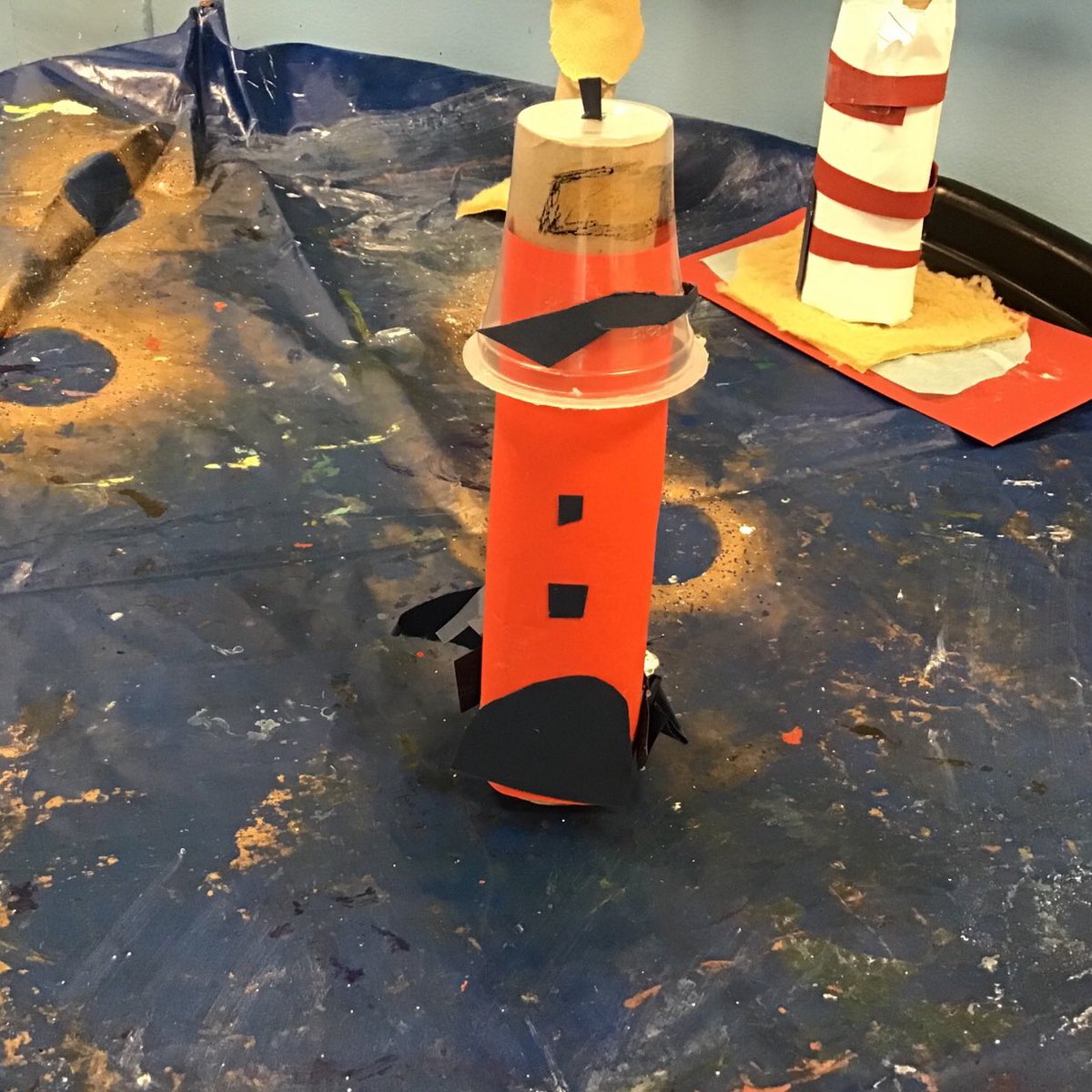 P2/3 have been learning about ‘The Lighthouse Keeper’s Lunch’. We made models of lighthouses after learning about all the different parts and why they are important.  <a href="/FernieleaSchool/">Fernielea School</a>
