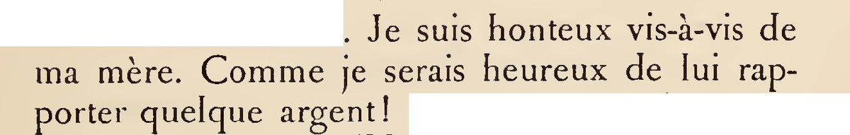 Je suis honteux vis-à-vis de ma mère. Comme je serais heureux de lui rapporter quelque argent! 

[18 Novembre 1864]
#Baudelaire