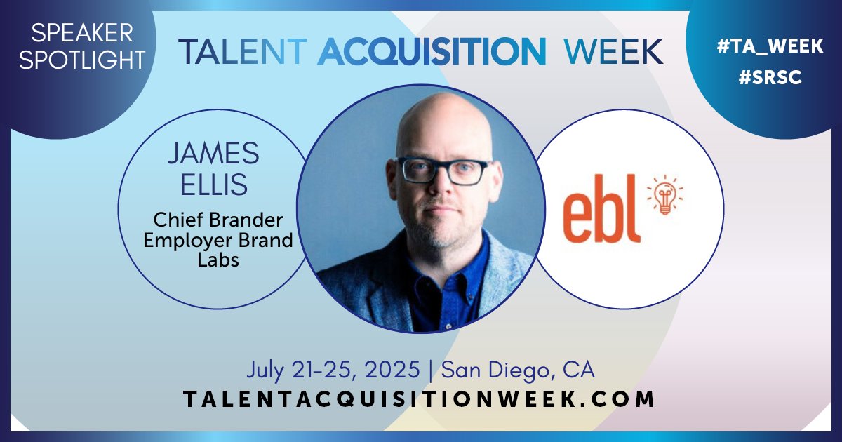 Access 10 game-changing #employerbranding tips at #TA_Week this July as James Ellis presents the EBrandCon keynote that will challenge everything you've been told about employer branding. Register today: hubs.ly/Q03kgMDJ0 #recruiting #talentacquisition