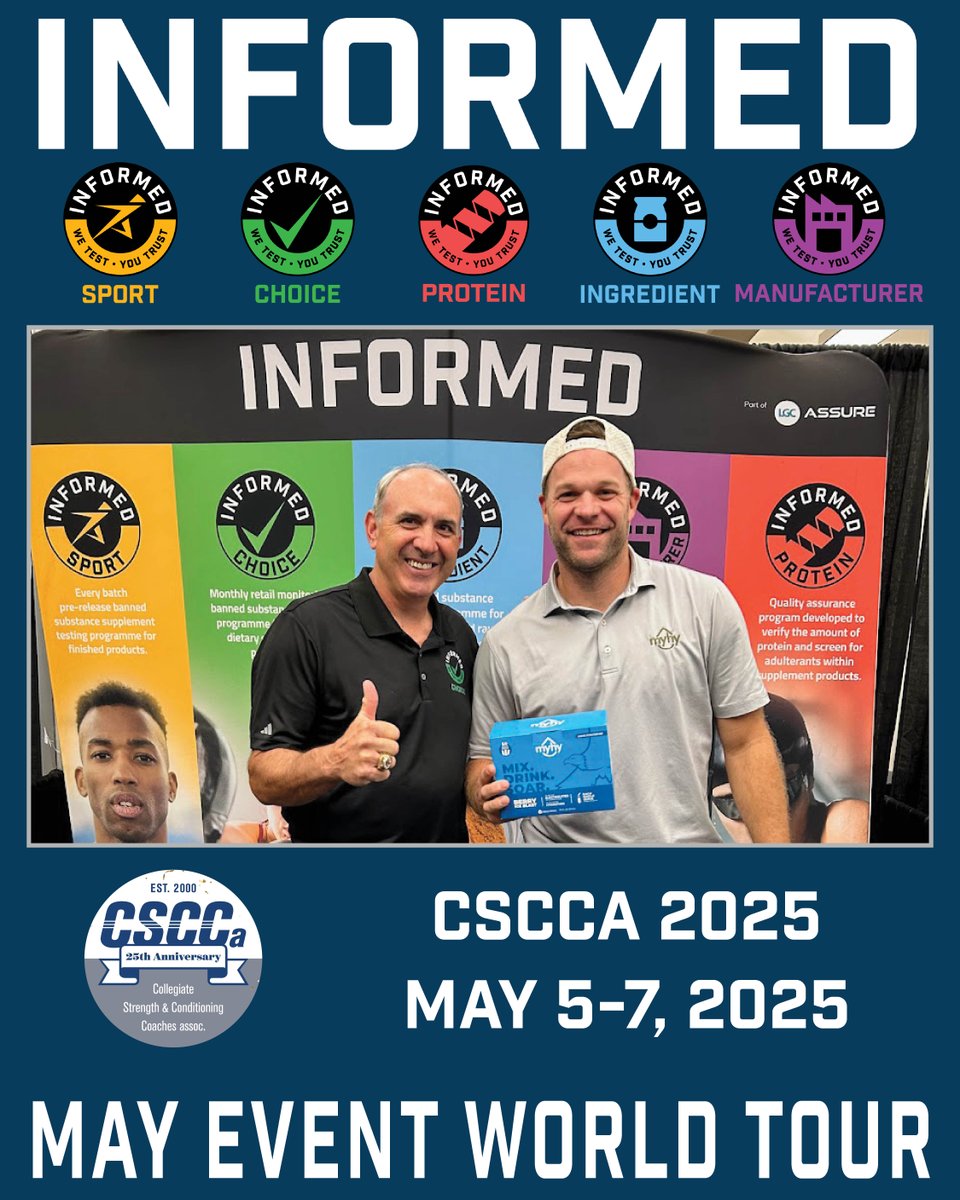 wetestyoutrust's tweet image. First stop on the INFORMED May Event World Tour kicks off next week, as we head to the 2025 @csccaofficial National Conference! For those of you joining us at the @icclos, we&apos;ll be at Booth 205 Monday through Wednesday of next week.

#WeTestYouTrust #MayEventWorldTour #CSCCa