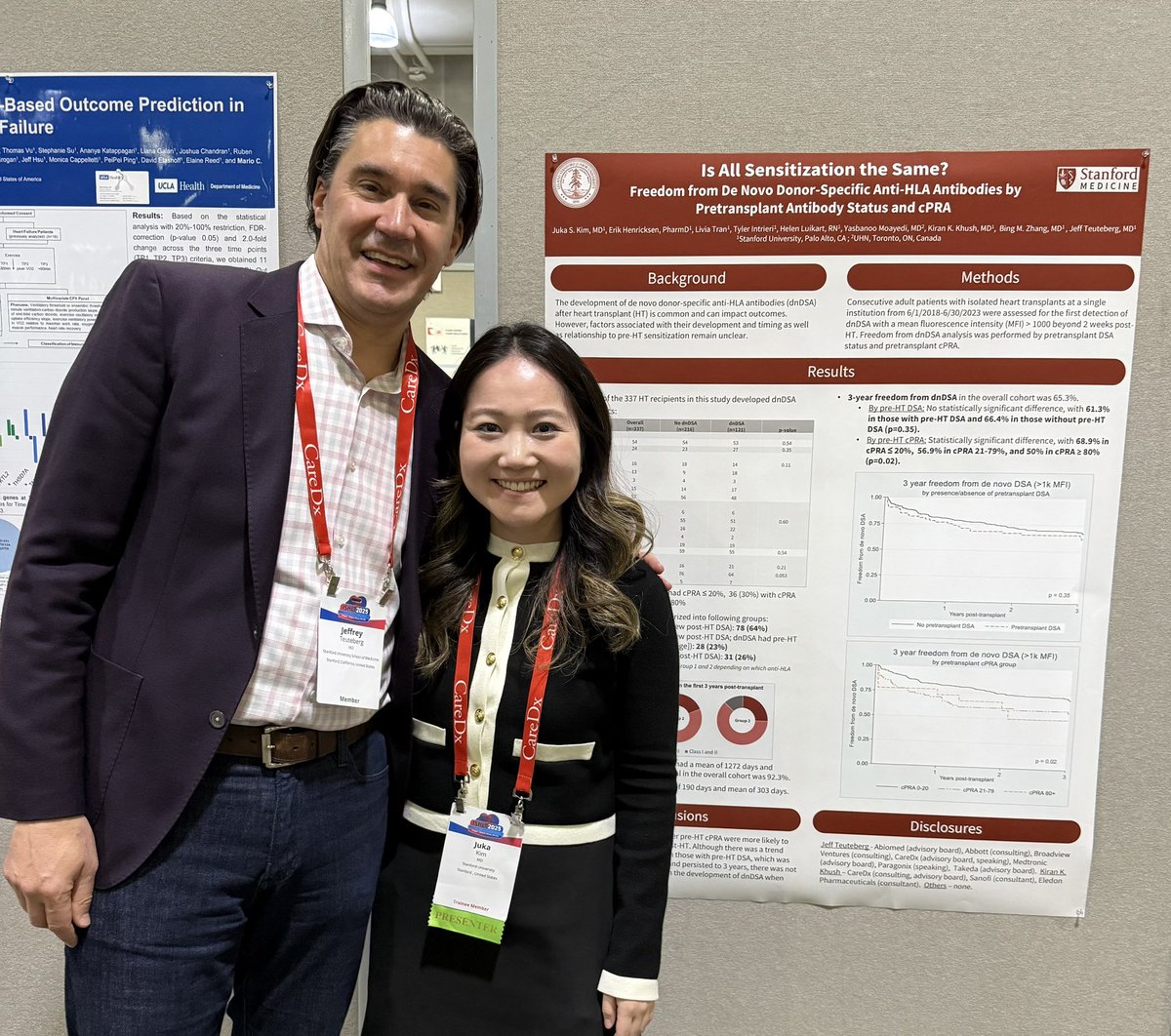 Jeff Teuteberg (@jeffteuteberg) on Twitter photo 💪 work by <a href="/jukakimMD/">Juka Kim, MD</a> on a detailed analysis of denovo DSA post 🫀transplant <a href="/Stanford_HF/">Stanford Heart Failure, Cardiac Transplant and MCS</a>‼️ As a <a href="/StanfordMedRes/">StanfordMedRes</a>, she is a next gen <a href="/ISHLT/">The ISHLT</a> member!
#ISHLT2025 <a href="/TheJHLT/">JHLT</a> <a href="/Ron_Witteles/">Ronald Witteles</a> <a href="/KiranKhush1/">Kiran Khush</a> 💪 work by <a href="/jukakimMD/">Juka Kim, MD</a> on a detailed analysis of denovo DSA post 🫀transplant <a href="/Stanford_HF/">Stanford Heart Failure, Cardiac Transplant and MCS</a>‼️ As a <a href="/StanfordMedRes/">StanfordMedRes</a>, she is a next gen <a href="/ISHLT/">The ISHLT</a> member!
#ISHLT2025 <a href="/TheJHLT/">JHLT</a> <a href="/Ron_Witteles/">Ronald Witteles</a> <a href="/KiranKhush1/">Kiran Khush</a>