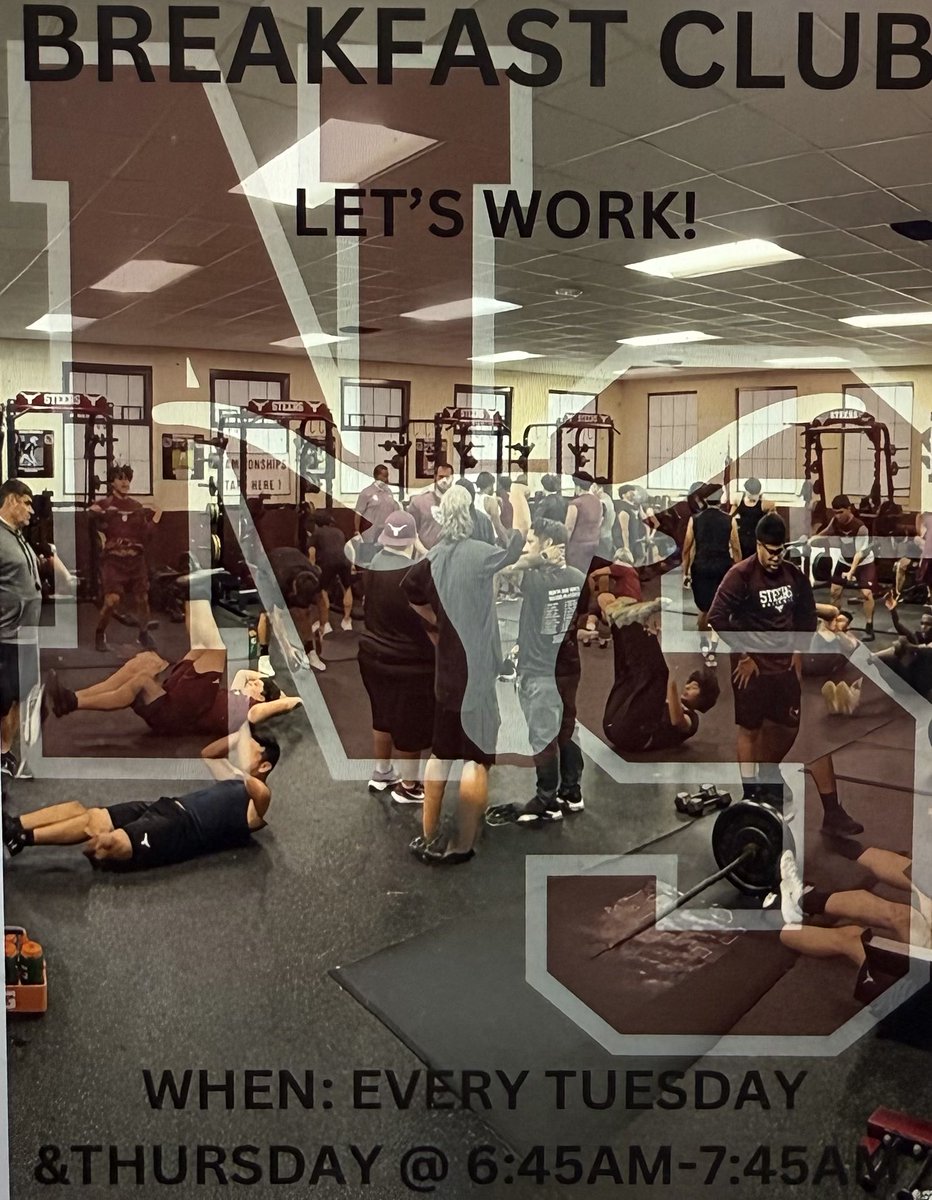 Boys Athletics getting work in Tuesday’s and Thursdays in the am!
All male athletes welcome.
