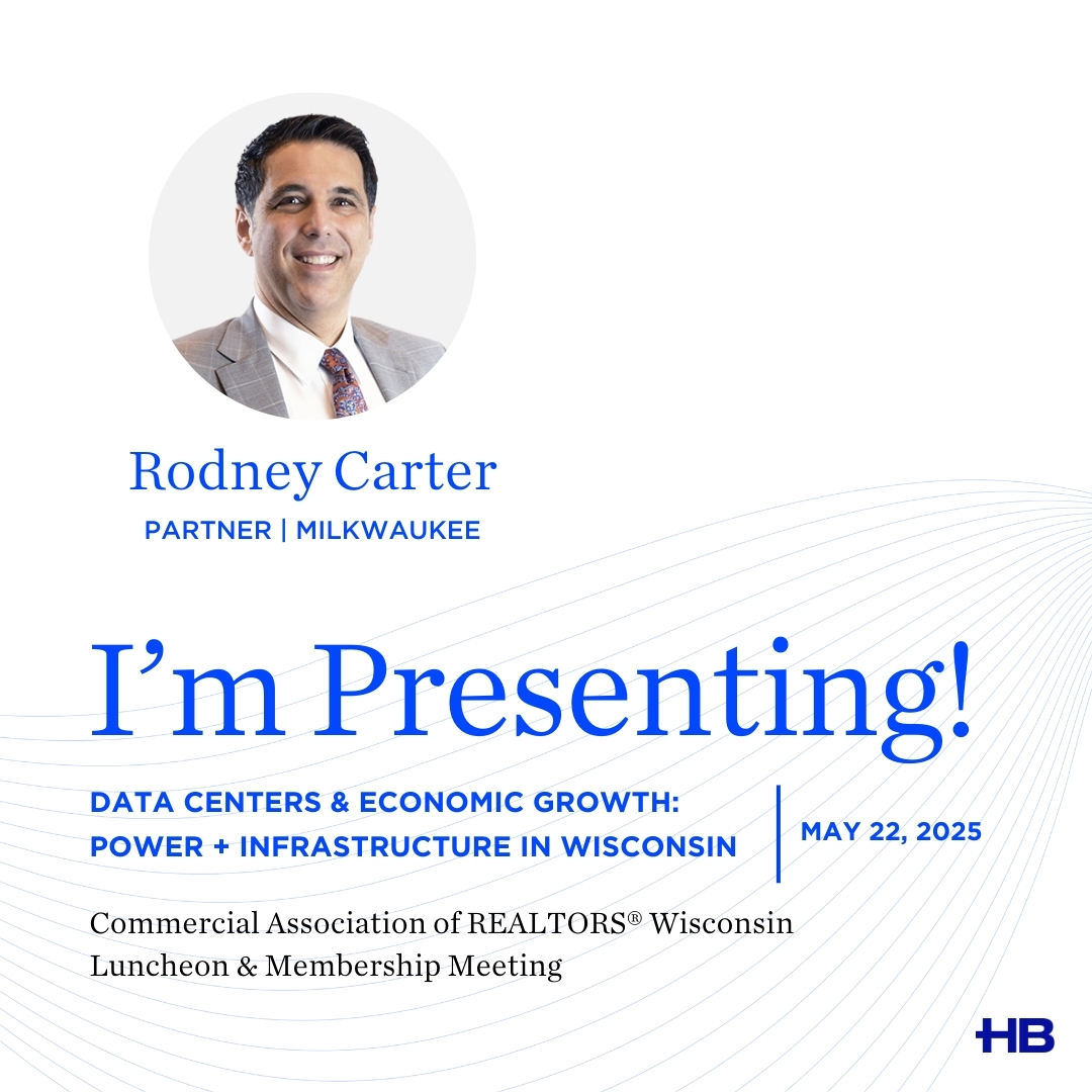 HuschDev's tweet image. Partner Rodney Carter will present "Data Centers &amp;amp; Economic Growth: Power + Infrastructure in Wisconsin" at the @CARW1 - Commercial Association of REALTORS Wisconsin meeting on May 22, 2025, in Milwaukee, WI. 

Learn more: ow.ly/uSPm50VJWEN #datacenters