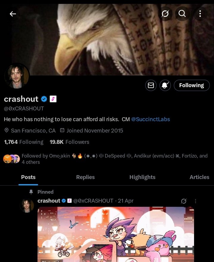 GoldCIB's tweet photo. @0xfortizo @0xCRASHOUT gprove 💜 https://t.co/eso2QJB0TU