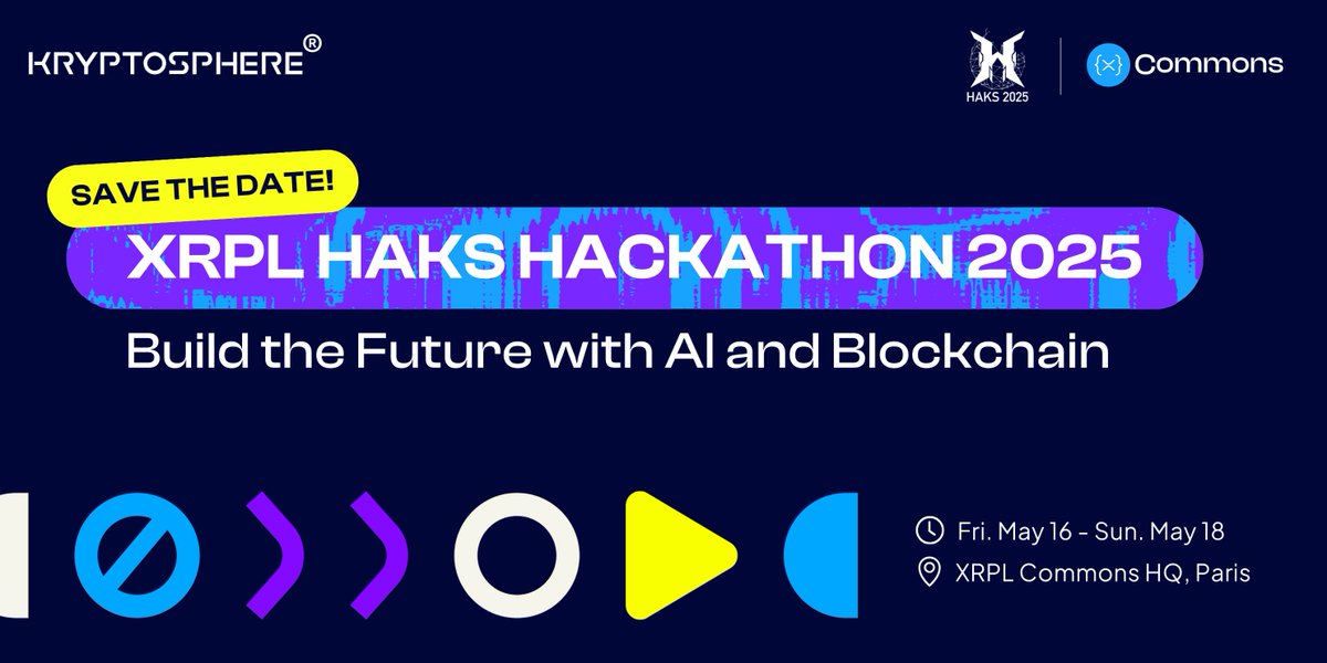 KRYPTOSPHERE® (@kryptosphere_) on Twitter photo Big news!
<a href="/KRYPTOSPHERE_/">KRYPTOSPHERE®</a> is teaming up with <a href="/xrpl_commons/">XRPL Commons</a> for the XRPL Hackathon 2025!
🗓️ May 16–18
📍 XRPL Commons HQ - 84 Rue Beaubourg, Paris
💡 Calling all hackers, students & tech enthusiasts!
Let’s build the future of blockchain & AI together. 🎟️
Sign up now: Big news!
<a href="/KRYPTOSPHERE_/">KRYPTOSPHERE®</a> is teaming up with <a href="/xrpl_commons/">XRPL Commons</a> for the XRPL Hackathon 2025!
🗓️ May 16–18
📍 XRPL Commons HQ - 84 Rue Beaubourg, Paris
💡 Calling all hackers, students & tech enthusiasts!
Let’s build the future of blockchain & AI together. 🎟️
Sign up now: