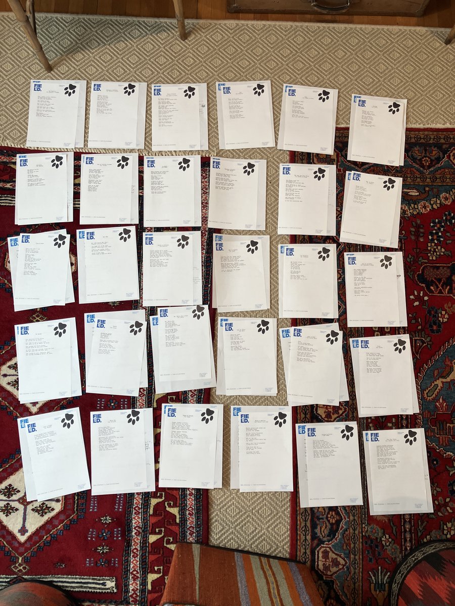 Three days, thirty cat poems. One of my favorites is about two cats named Spatula and Plunger. A few lines, based on the humans' description of the cats,  read:

sometimes your minds seem
as inert as the objects
you're named after...