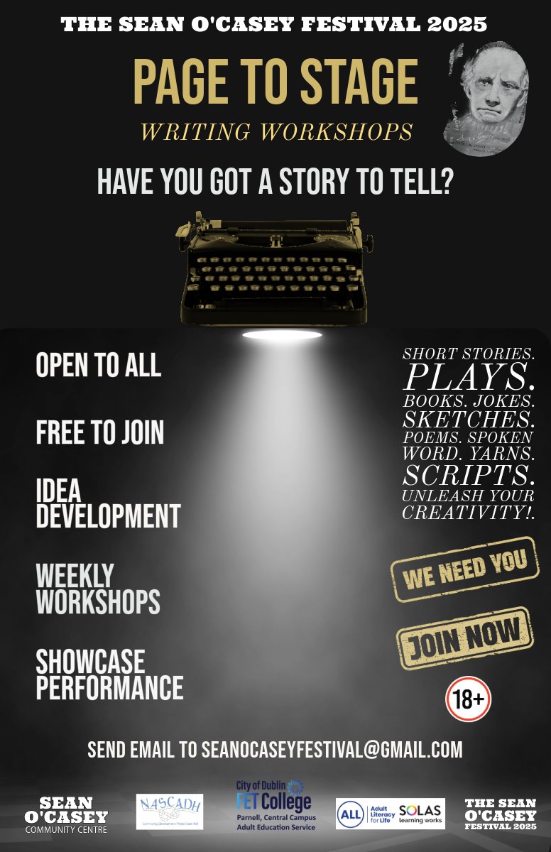 Page To Stage - A new creative writing project starting soon for the 2025 Festival. #theatre #WritingCommmunity #arts #drama #stories #workingclass