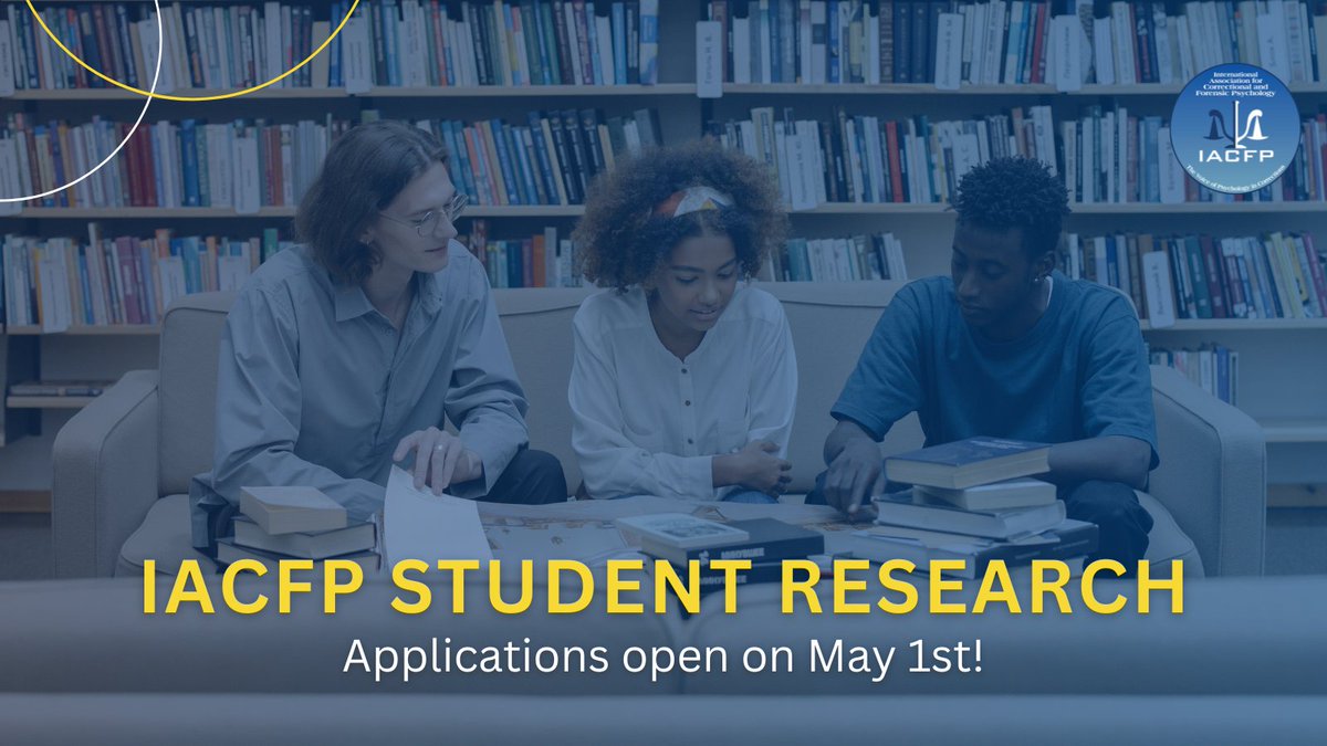 Do you have a research project in need of financial backing? Apply for one of our two $2500 Student Research Awards, which support new studies in correctional psychology, criminology and justice. Applications are due May 30th...click here to submit! bit.ly/3TUBLp6