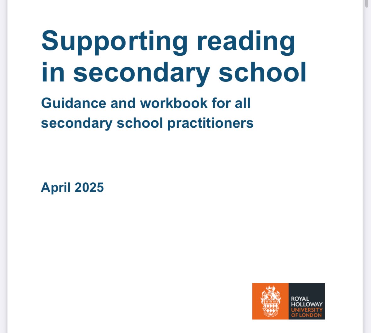 Amjad Ali (@teachleadaali) on Twitter photo The Dept for Ed <a href="/educationgovuk/">Department for Education</a> has published a new resource on supporting secondary students with reading.
gov.uk/government/pub…
Check it out! The Dept for Ed <a href="/educationgovuk/">Department for Education</a> has published a new resource on supporting secondary students with reading.
gov.uk/government/pub…
Check it out!
