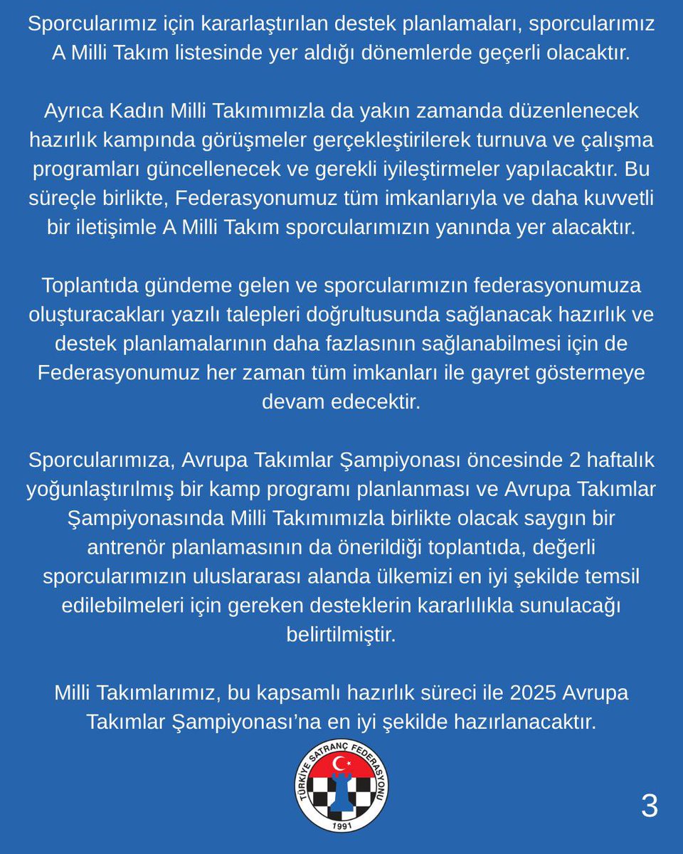 Türkiye Satranç Federasyonu tweet media