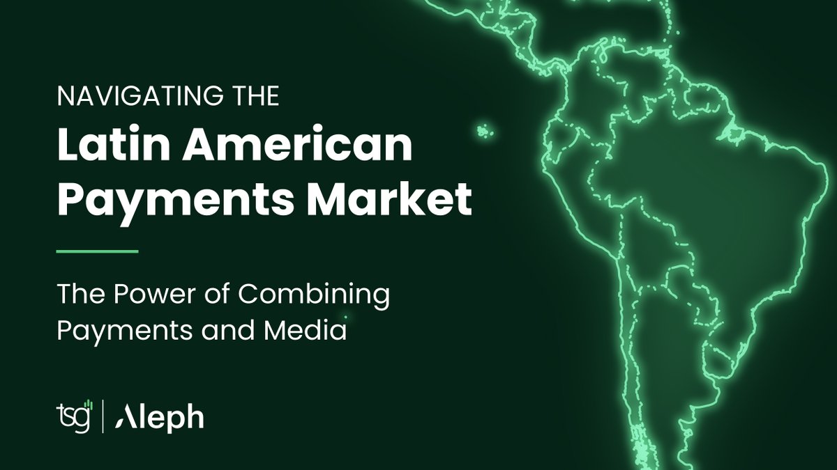 TSG (@tsgpayments) on Twitter photo In our recent article with Aleph, we delved into the complexities and opportunities of Latin America's digital payment landscape. Discover how Aleph's acquisition of LocalPayment is simplifying transactions and offering innovative solutions for businesses. 
💡 Key Points 
• In our recent article with Aleph, we delved into the complexities and opportunities of Latin America's digital payment landscape. Discover how Aleph's acquisition of LocalPayment is simplifying transactions and offering innovative solutions for businesses. 
💡 Key Points 
•