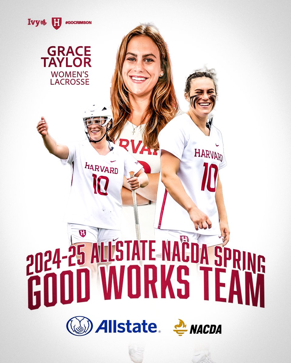 Congratulations to Grace Taylor who was named to the Spring NACDA All-State Good Works team for her outstanding work on the field and in the community! 

📰 : tinyurl.com/2xt5gfwu
#GoCrimson