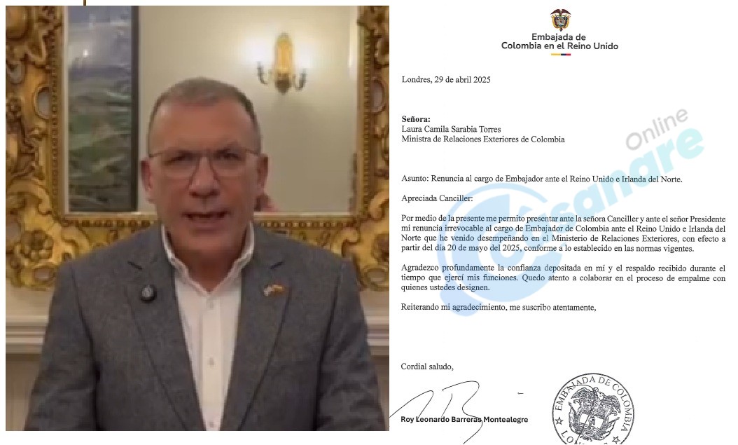 Roy Barreras renuncia como embajador en Reino Unido con miras políticas. casanareonline.co/roy-barreras-r… #CasanareOnline #Elecciones2026 #RoyBarreras #PolíticaColombiana