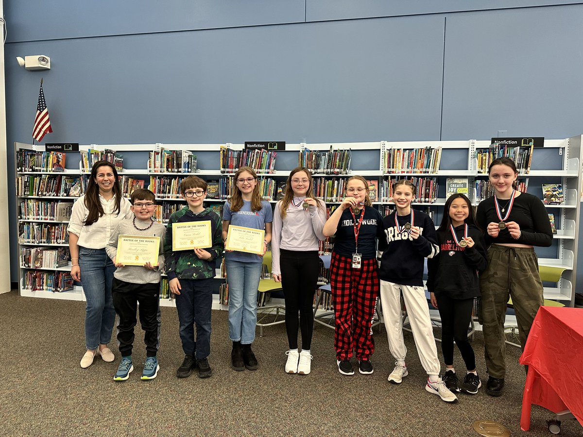 We wrapped up #BattleOfTheBooks with a celebration party! Our students worked hard and had a blast. So proud of all they accomplished! They are already on to reading the 2026 <a href="/RCYRBA/">Caudill Award</a> list! #ReadersAreLeaders