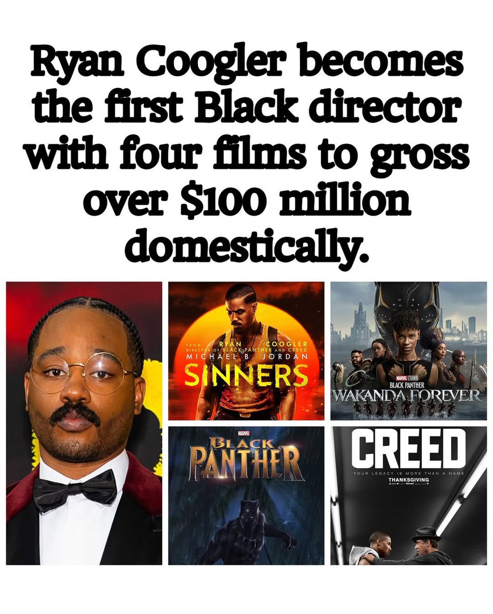 BlackDollarNtwk's tweet image. Congratulations! #RyanCoogler #Sinners 💪🏾