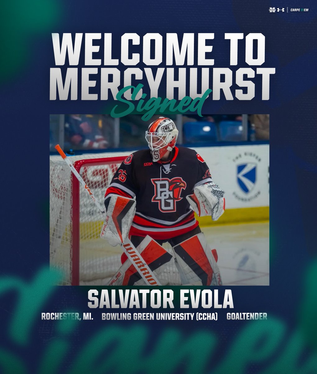 Bowling Green ➡️ Mercyhurst

Salvator Evola of Bowling Green (CCHA) has signed with the Lakers!

Welcome to Mercyhurst! ☘️