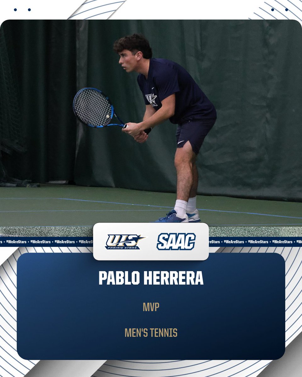 Men's Tennis team awards from Night of Stars!

🌟 Star Spirit &amp; MVP: Pablo Herrera

<a href="/TennisUIS/">UIS Tennis</a> | #ProtectThePrairie