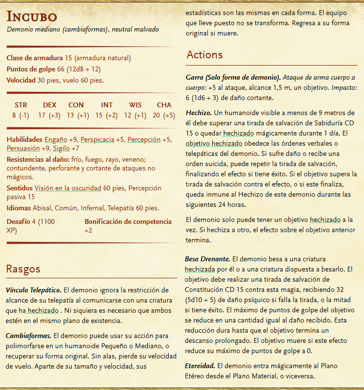 Versión RPG/D&amp;D

(Siguen igualmente válidas las demás características del personaje en si.)