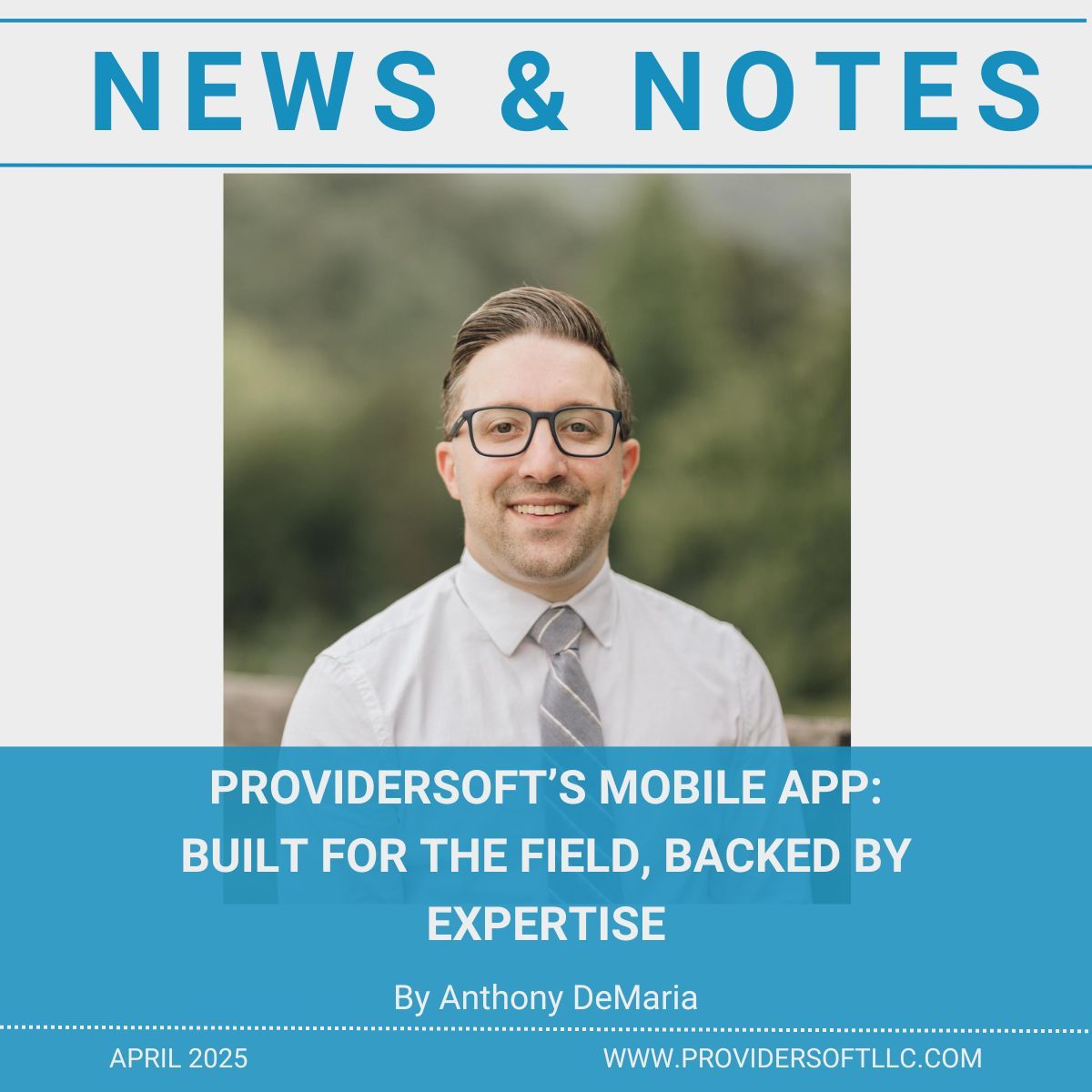 ProviderSoft's tweet image. Anthony shares how the ProviderSoft Mobile App is helping Early Intervention teams work smarter and streamline documentation. Learn more: buff.ly/165oTuF