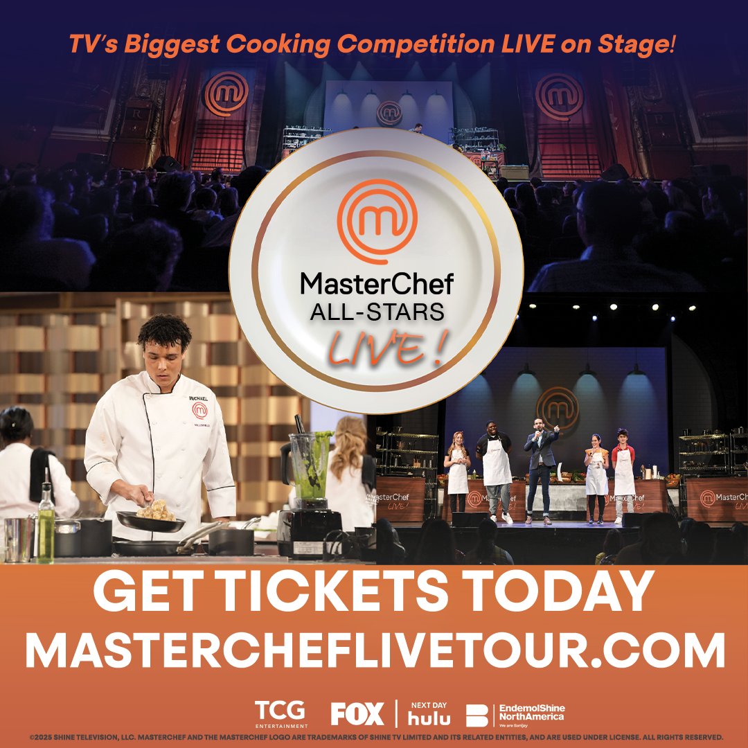 #MasterChef isn’t just heading back to your screens… it’s heading to a city near you! 🧑‍🍳🗺️

This Fall, see your favorite chefs LIVE on stage on the MasterChef All-Stars Live Tour! 🌟🔪

Find out more about the show &amp; where to get tickets: foodsided.com/masterchef-all…