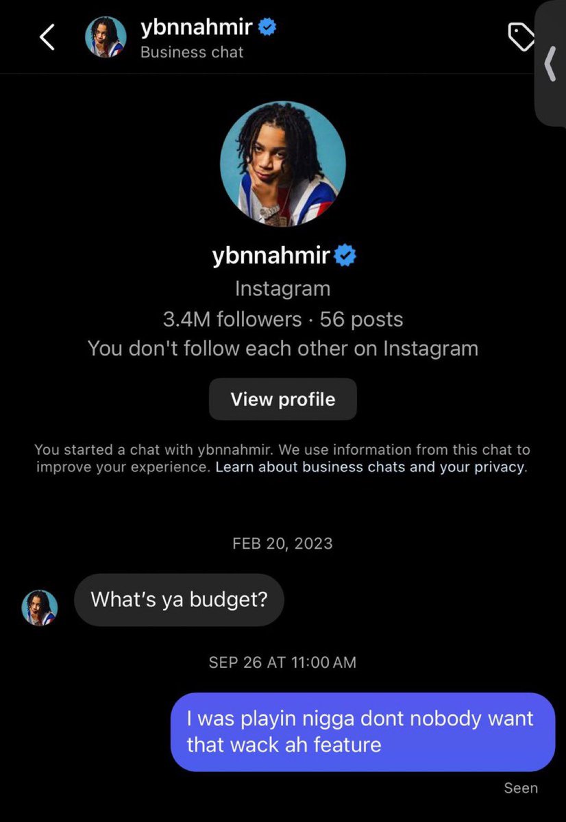 lordbrazes's tweet photo. this nigga ybn nahmir was getting desperate😭 https://t.co/fQGm9q6Gdj