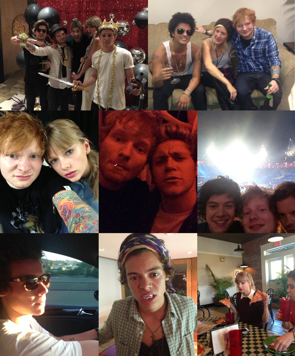 "Ed Sheeran":
Por las fotos que publicó en Instagram