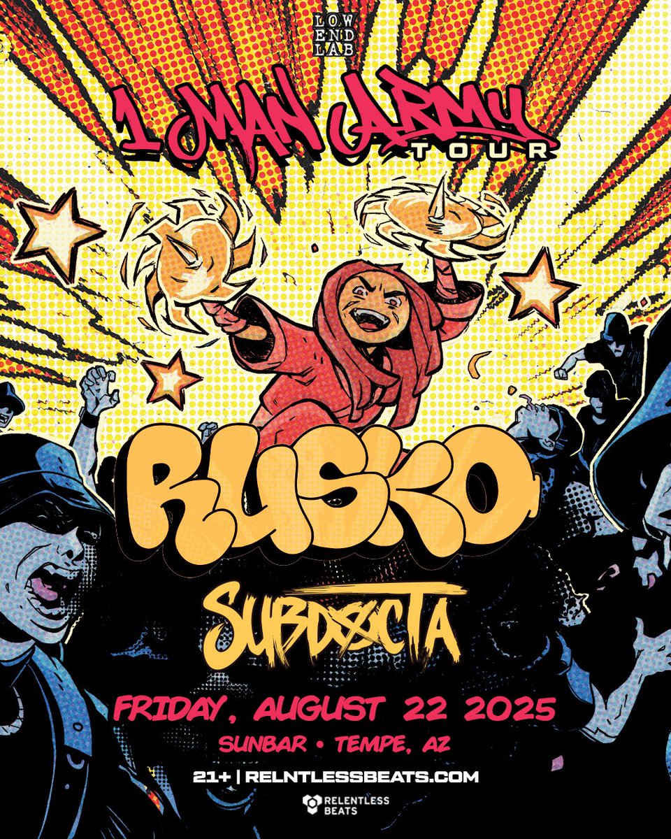 RelentlessBeats's tweet photo. #JustAnnounced: The mad minds of @ruskoofficial x @subdocta are colliding at Sunbar on August 22 π§ͺπ₯ Expect wobble, weirdness, and wall-to-wall chaos.
Get your tickets now at https://t.co/0qFSxVrpiH before they vanish into the bass ether ποΈ
#Rusko #SubDocta #Sunbar #RelentlessBeats\